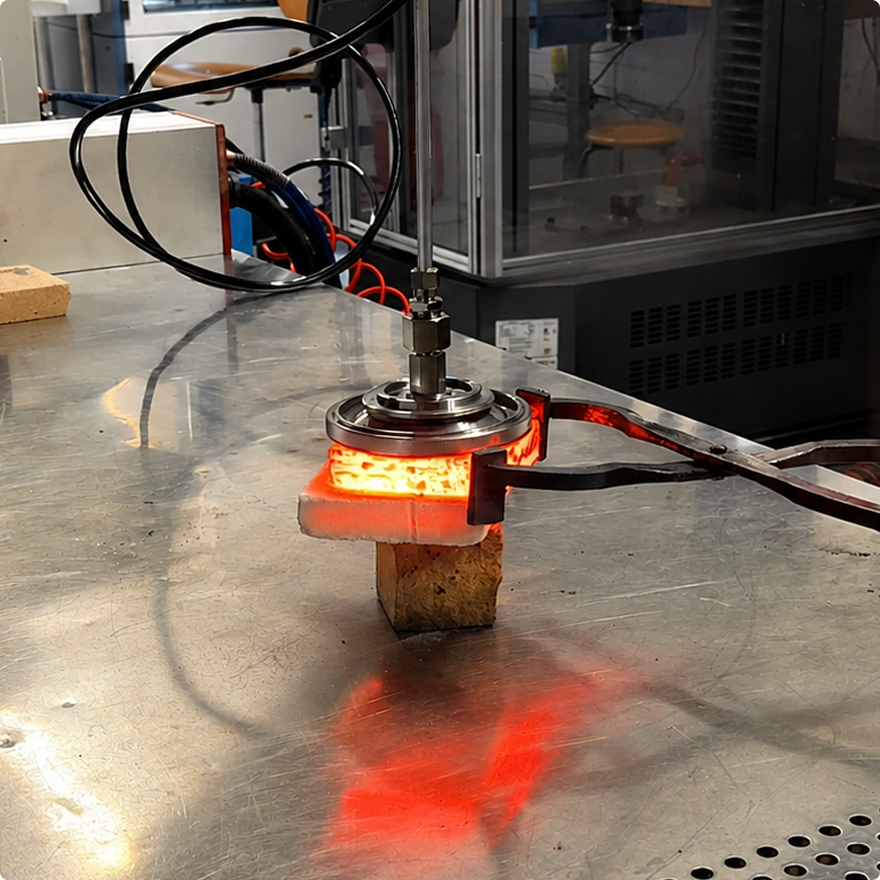 ExEn Vacuum System gripping a hot component